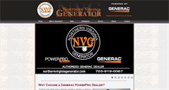 Desktop Screenshot of northernvirginiagenerator.com
